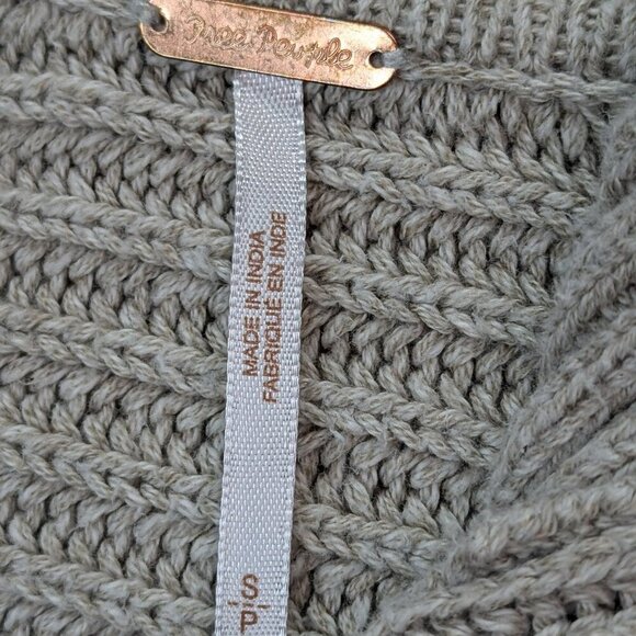 Free people Marlie pullover Women's sweater Pebble Size S Small Tan Color - Picture 10 of 12